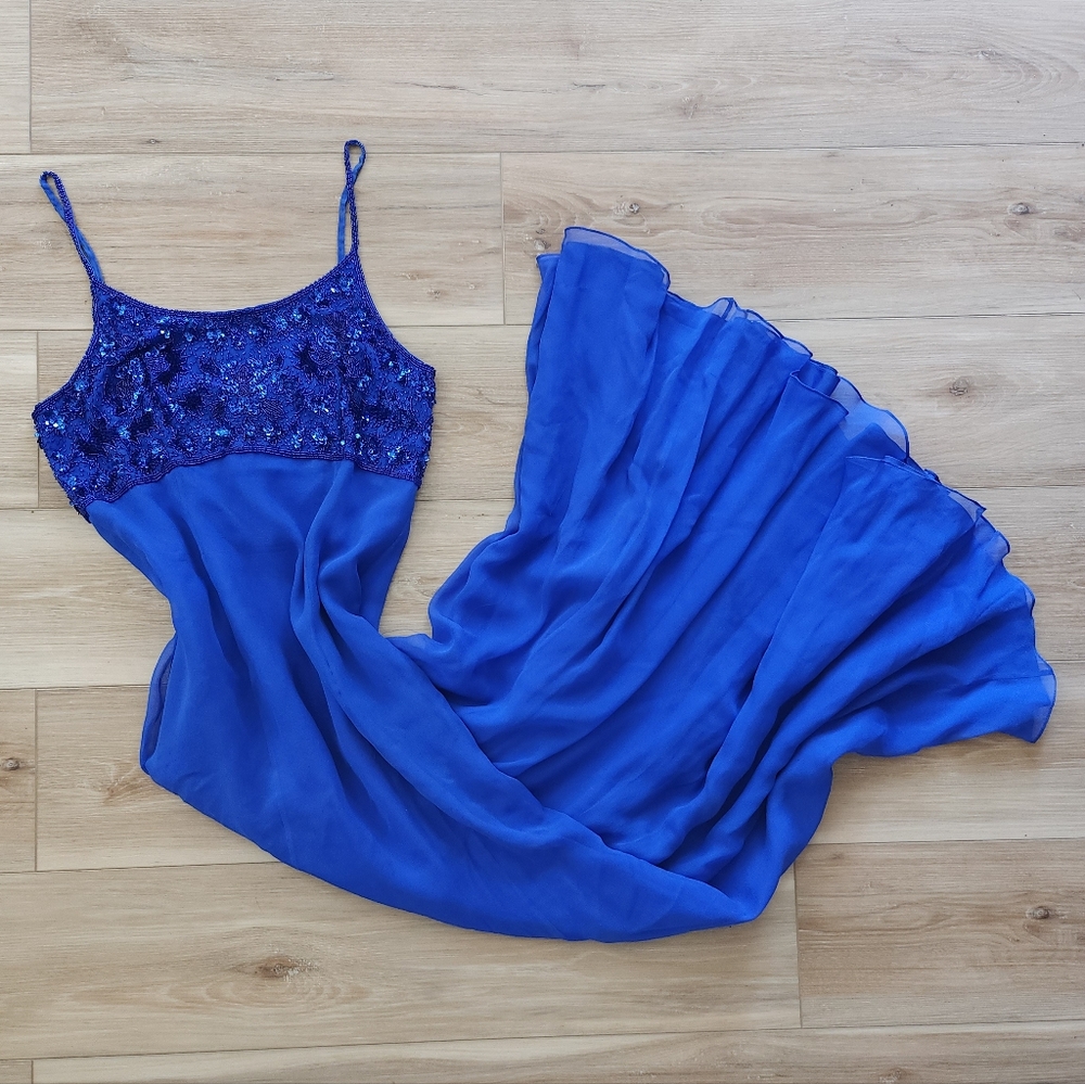 Silk Beaded Formal Gown